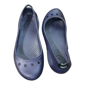 CROCS Kadee ballet flats in navy blue size 6